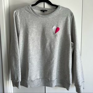 Banana Republic sweatshirt with heart detail